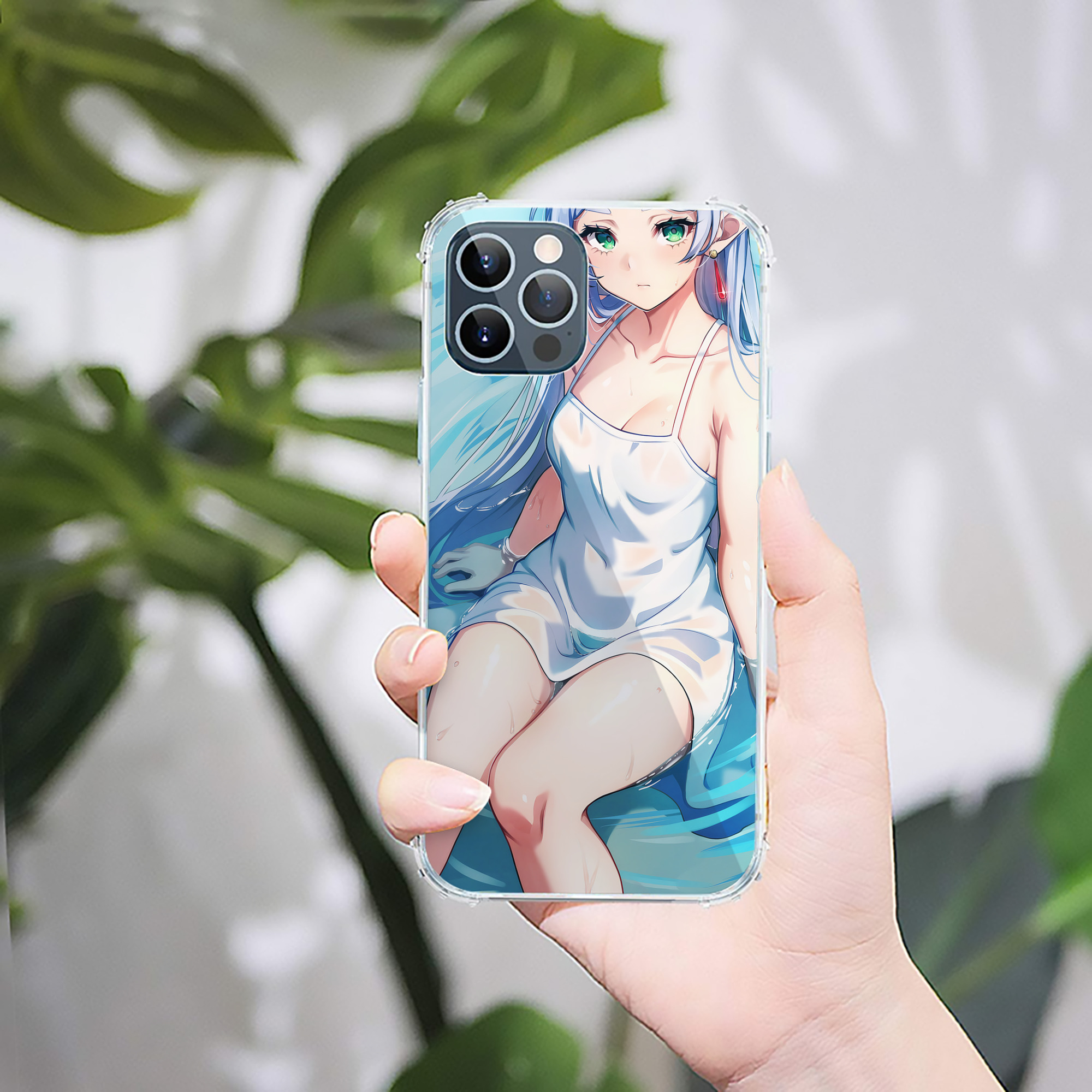 （画像用） 葬送のフリーレン Frieren 【iPhone 12シリーズ対応】透明スマホケース（クリアソフトケース）